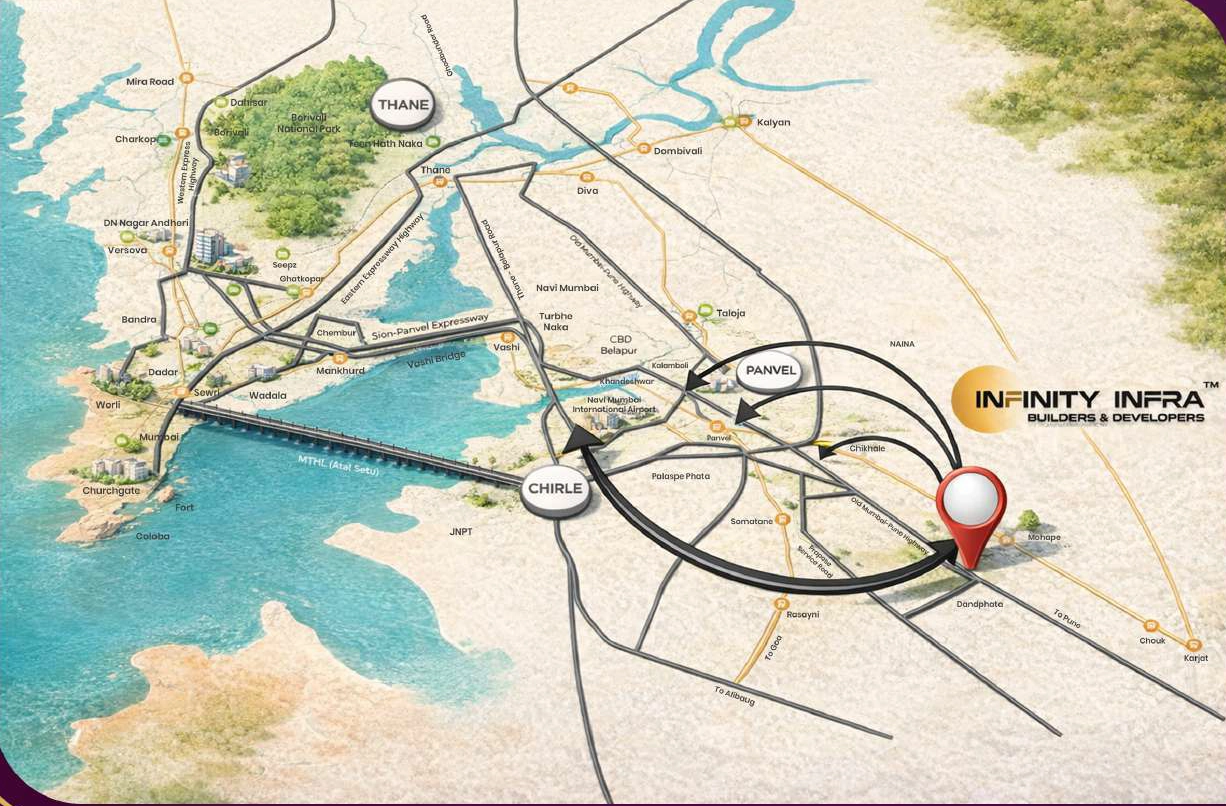 Mountain City Panvel Strategic Location Map